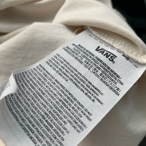 Cream t-shirt Vans x Napapijri size XL long sleeve - Picture 5 of 8